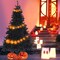 8' Premium Artificial Christmas Tree with Solid Metal Stand; Festive Indoor and Outdoor Decoration; Black